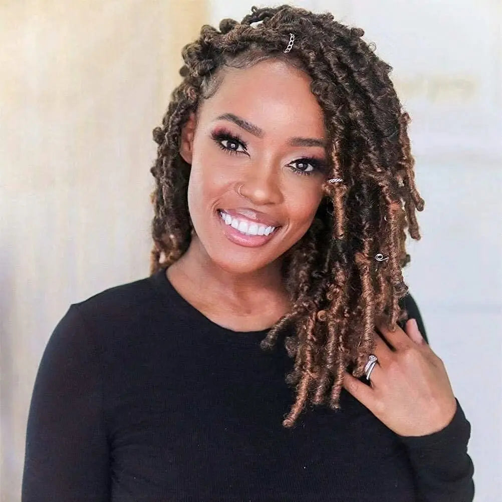 Toyotress Distressed Butterfly Locs Pre-twisted Distressed Synthetic Crochet Hair